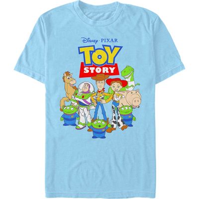 Toy Story Toy Story Men's Main Characters Logo Short Sleeve Graphic T-Shirt