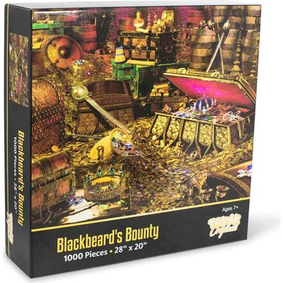 Toynk Toynk Blackbeard's Bounty Pirate Treasure Puzzle | 1000 Piece Jigsaw Puzzle