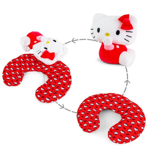 Toynk Toynk Sanrio Hello Kitty Reversible Neck Roll Pillow and Plush Toy