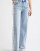 Tractr Tractr Button Detail Wide Leg Jeans - 1