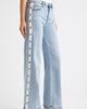 Tractr Tractr Button Detail Wide Leg Jeans - 3