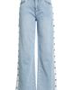 Tractr Tractr Button Detail Wide Leg Jeans - 5