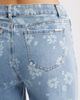 Tractr Tractr Floral Print Wide Leg Jeans - 4
