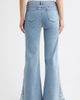 Tractr Tractr Flower Embroidered Flare Leg Hems - 2