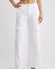 Tractr Tractr High Waist Wide Leg Cargo Jeans - 1