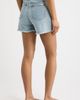 Tractr Tractr Imitation Pearl and Crystal Denim Cutoff Shorts - 2