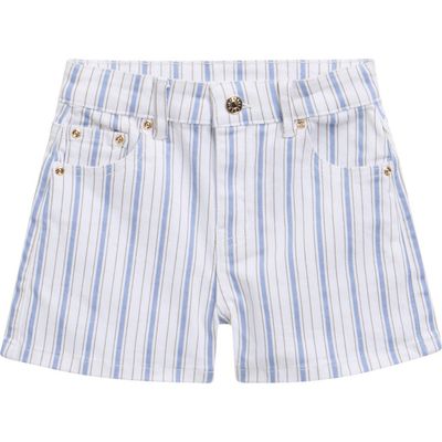 Tractr Tractr Kids' Brittany Stripe Denim Shorts