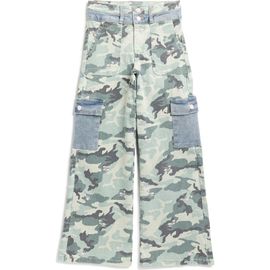 Tractr Tractr Kids' Camo Print Wide Leg Cargo Jeans