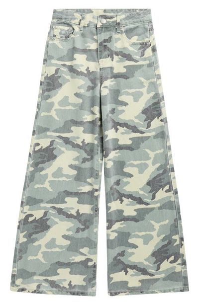 Tractr Tractr Kids' Camo Wide Leg Jeans