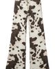 Tractr Tractr Kids' Cow Print Wide Leg Jeans  - 1