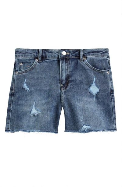 Tractr Tractr Kids' Distressed Stretch Denim Shorts