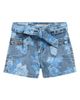 Tractr Tractr Kids' Floral Belted Denim Shorts - 1