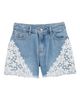 Tractr Tractr Kids' Floral Lace Denim Shorts - 1