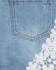 Tractr Tractr Kids' Floral Lace Denim Shorts - 3