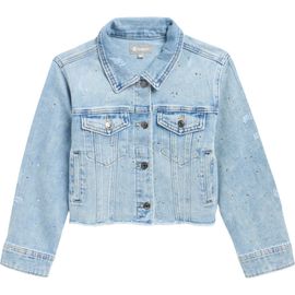 Tractr Tractr Kids' Mix Rhinestone Crop Jacket