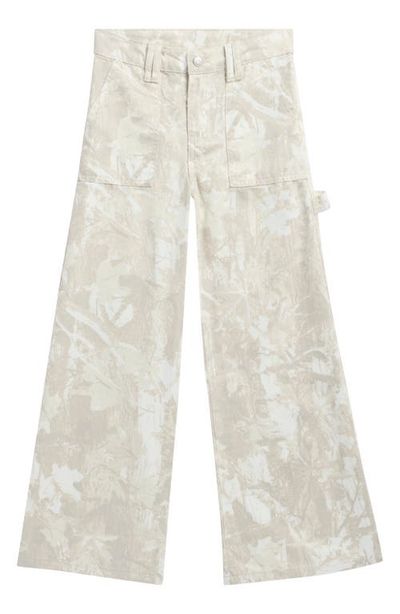 Tractr Tractr Kids' Print Wide Leg Carpenter Jeans
