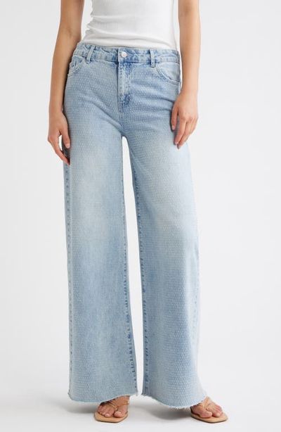 Tractr Tractr Rhinestone Wide Leg Jeans