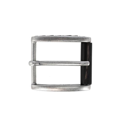 Trafalgar Trafalgar 35mm Italian Brass w Black Stag Horn Roller Harness Belt Buckle