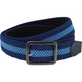Trafalgar Trafalgar Arturo Black and Blue Striped Reversible 35MM Braided Casual Golf Belt