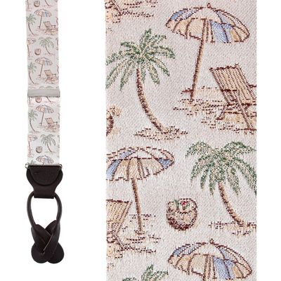 Trafalgar Trafalgar Beach Get A Way Silk Novelty Button End Suspenders