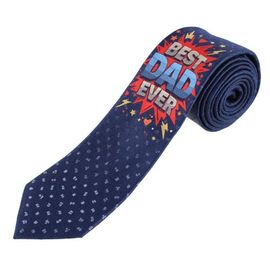 Trafalgar Trafalgar Best Dad Ever Novelty Silk Necktie