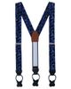 Trafalgar Trafalgar Big & Tall Christian The Romantic Brocade Silk Button End Suspenders (braces) - 2