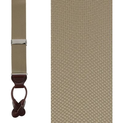 Trafalgar Trafalgar Big & Tall Hudson Solid Button End Suspenders (braces)