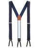 Trafalgar Trafalgar Big & Tall Jefferson Brushed Pinstripe Elastic Formal End Suspenders (braces) - 2