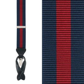Trafalgar Trafalgar Big & Tall Oliver Stripe Convertible Suspenders (braces)