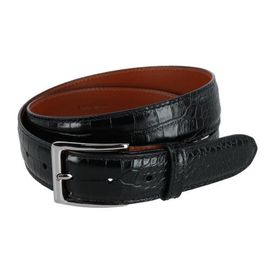 Trafalgar Trafalgar Chance Mock Mini-African Alligator Embossed Italian Leather Belt