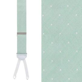 Trafalgar Trafalgar Churchill Chambray Polka Dot Linen Blend Formal End Suspenders (braces)