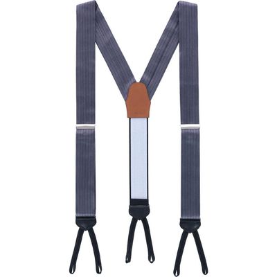 Trafalgar Trafalgar Classic Herringbone Formal End Silk Suspenders (braces)