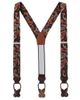 Trafalgar Trafalgar Courtside Basketball Silk Novelty Button End Suspenders (braces) - 2