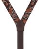Trafalgar Trafalgar Courtside Basketball Silk Novelty Button End Suspenders (braces) - 3