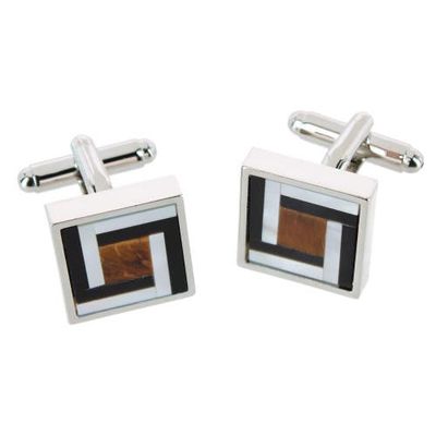 Trafalgar Trafalgar Dallas Square Joint Stone Cufflinks