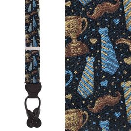 Trafalgar Trafalgar Father Knows Best Silk Button End Suspenders (braces)