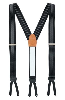 Trafalgar Trafalgar Fredrick 35mm Center Stripe Formal Suspenders (braces)