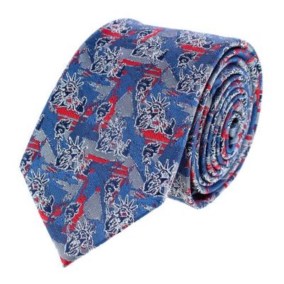 Trafalgar Trafalgar Freedom's Torch Patriotic Silk Novelty Necktie
