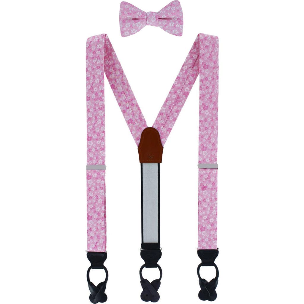 Trafalgar Trafalgar Hanami Cherry Blossom Burst Suspenders (Braces) and Bowtie Bundle
