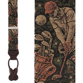 Trafalgar Trafalgar It's a Birdie Golf Silk Novelty Button End Suspenders