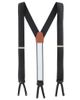 Trafalgar Trafalgar Jefferson Brushed Pinstripe Elastic Formal End Suspenders (braces) - 2