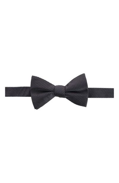 Trafalgar Trafalgar Leyton Diagonal Lined Tone On Tone Silk Bow Tie
