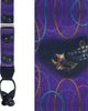 Trafalgar Trafalgar Mardi Gras Celebration Silk Button End Suspenders (braces) - 1