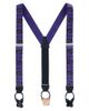 Trafalgar Trafalgar Mardi Gras Celebration Silk Button End Suspenders (braces) - 2