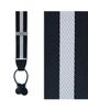 Trafalgar Trafalgar Montague Center Stripe Nylon Button End Suspenders (braces) - 2