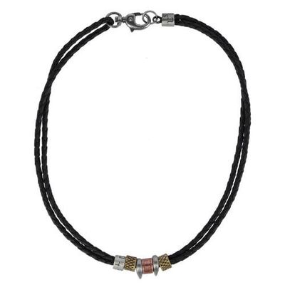 Trafalgar Trafalgar Nasher Vegan Leather Beaded Necklace