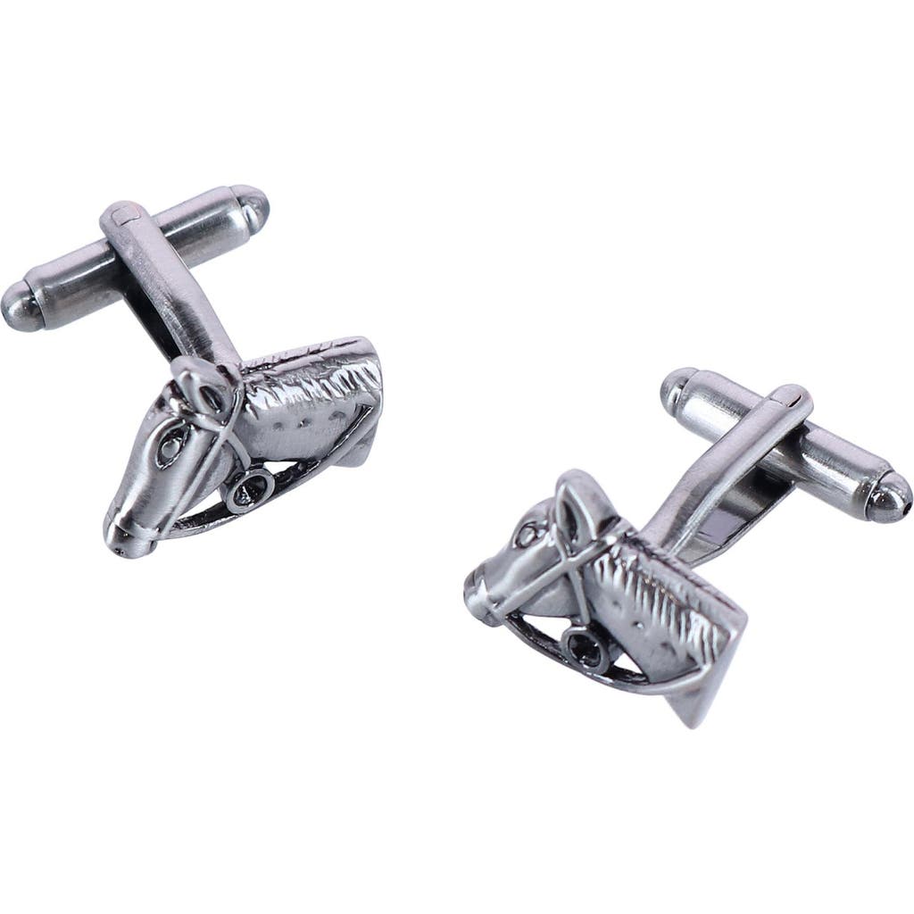 Trafalgar Trafalgar Off To The Races Horse Head Novelty Cufflinks