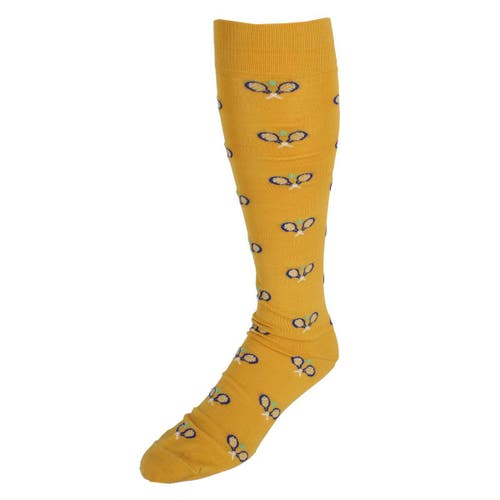 Trafalgar Trafalgar See You At The Club Racquet Ball Over The Calf Novelty Dress Sock