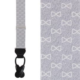Trafalgar Trafalgar Signature Logo Silk Novelty Button End Suspenders (braces)