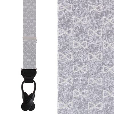 Trafalgar Trafalgar Signature Logo Silk Novelty Button End Suspenders (braces)